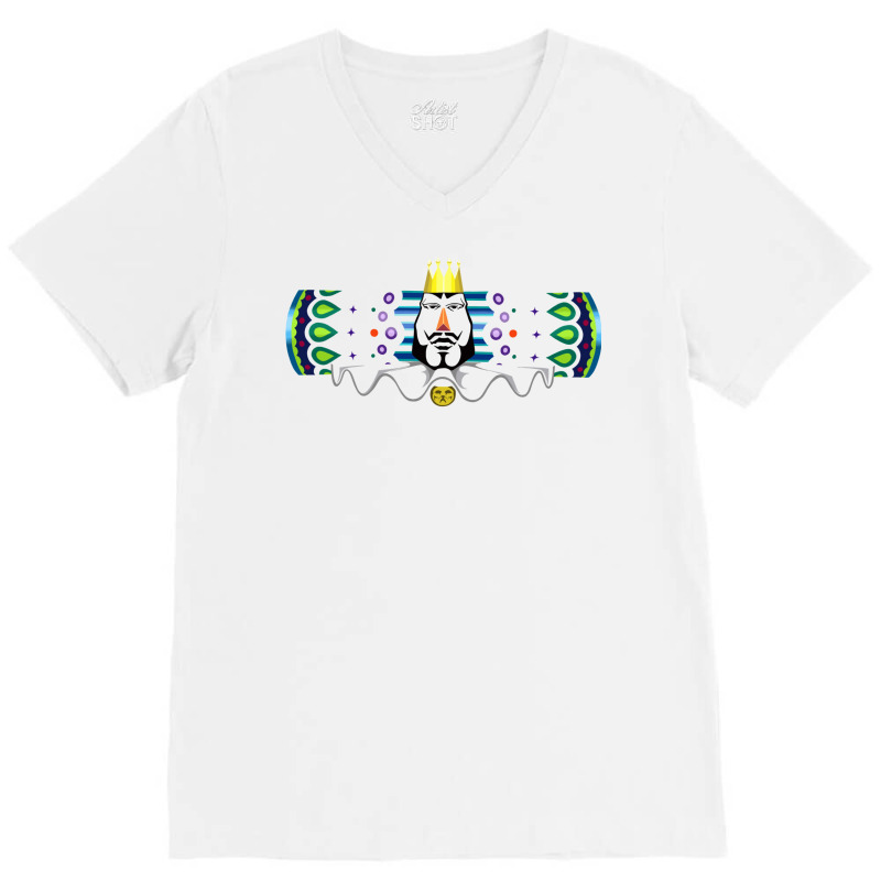 King Of The Cosmos Cut Away V-neck Tee | Artistshot