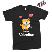 Shiba Inu Lovers T  Shirt Cute Shiba Inu Dog With Red Heart Be My Vale Exclusive T-shirt | Artistshot