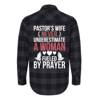 Pastor's Wife Fueled By Prayer Pastor Wife Of A Pastor T Shirt Flannel Shirt | Artistshot