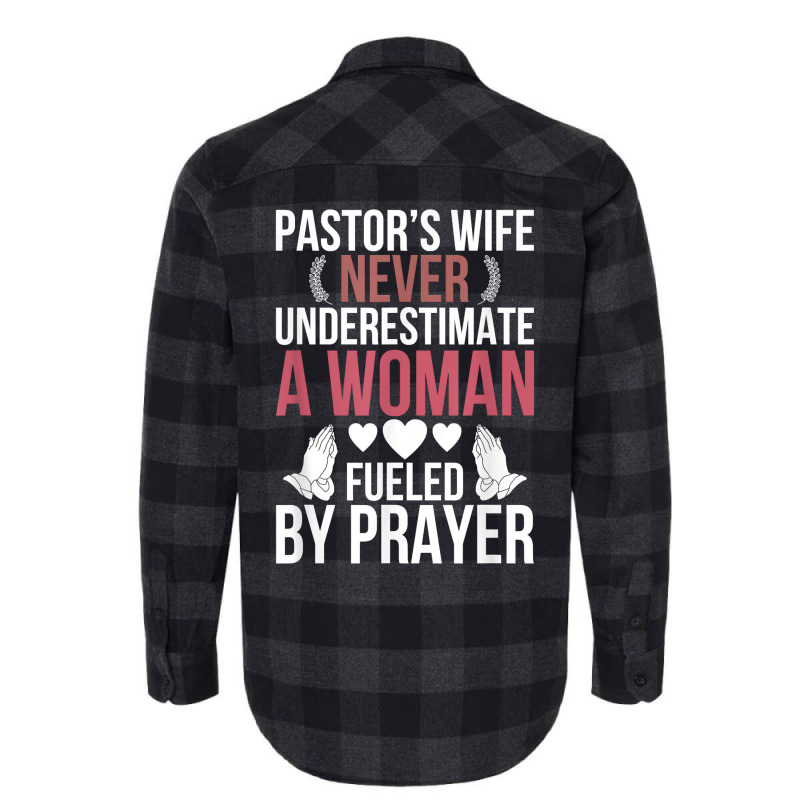 Pastor's Wife Fueled By Prayer Pastor Wife Of A Pastor T Shirt Flannel Shirt by araceliphexy | Artistshot