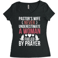 Pastor's Wife Fueled By Prayer Pastor Wife Of A Pastor T Shirt Women's Triblend Scoop T-shirt | Artistshot