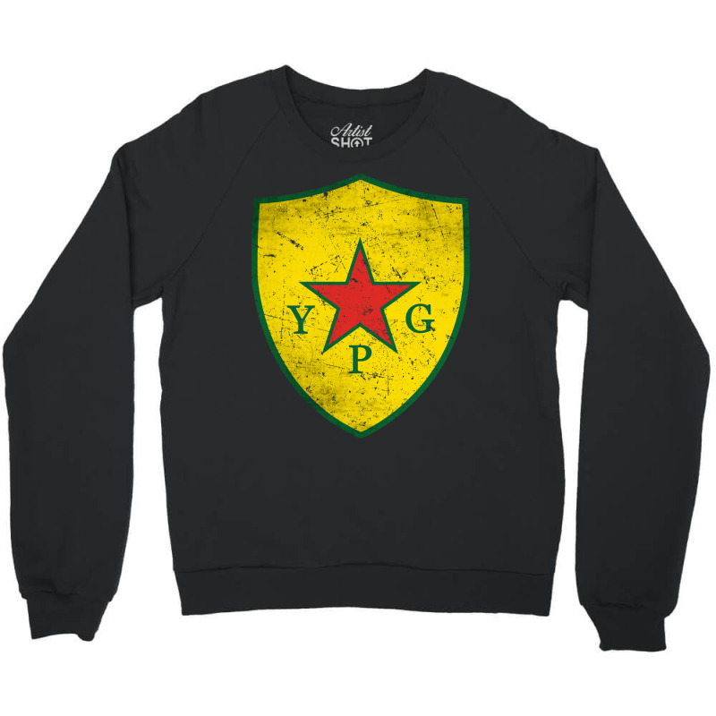 Ypg People's Protection Units Distressed Crewneck Sweatshirt by ogboyecobiee | Artistshot