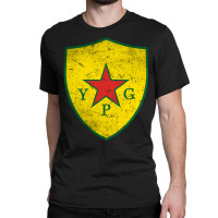 Ypg People's Protection Units Distressed Classic T-shirt | Artistshot