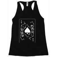 Trending Goth Punk Ace Of Spades Card Shark Gambler Skeleton (2) Racerback Tank | Artistshot