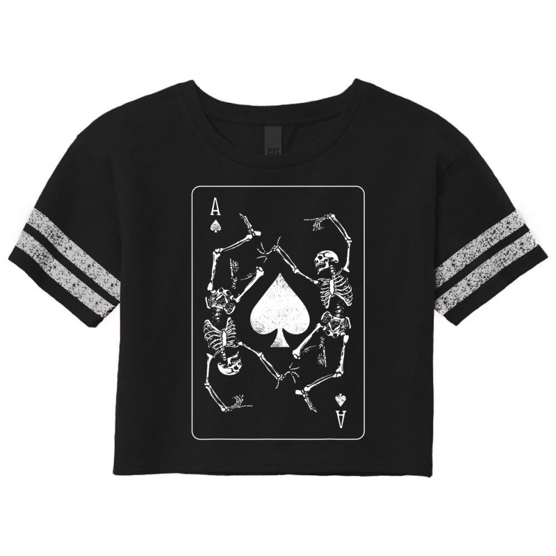 Trending Goth Punk Ace Of Spades Card Shark Gambler Skeleton (2) Scorecard Crop Tee by femalesbaubles | Artistshot