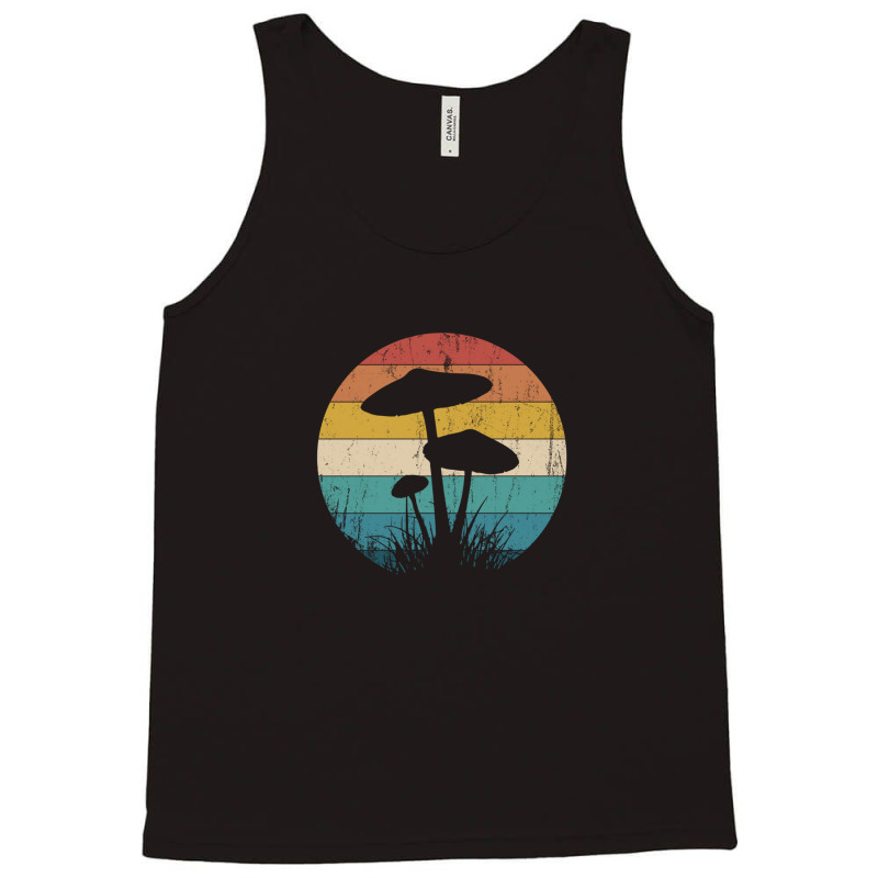 Retro Psychedelic Mushroom Shrooms Forager Magic Mycology Tank Top by JasonJoplin | Artistshot