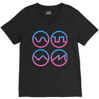 Synth Waveform Synthesizer Classic V-neck Tee | Artistshot