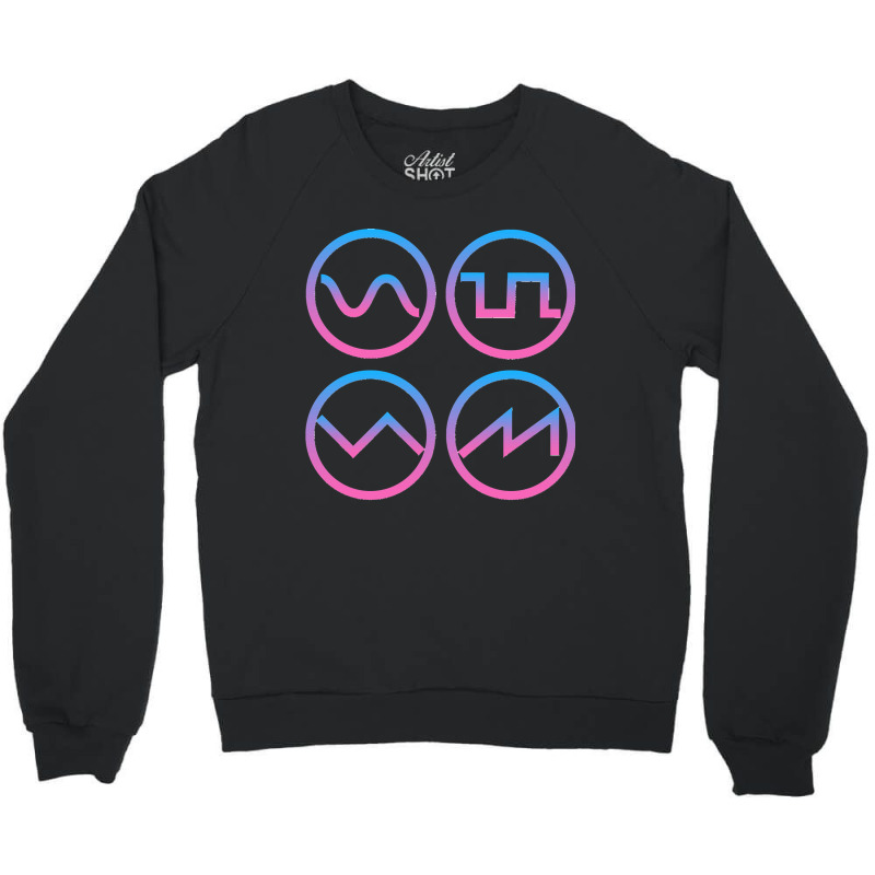 Synth Waveform Synthesizer Classic Crewneck Sweatshirt | Artistshot