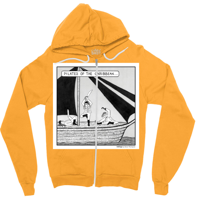 Pilates Of The Caribbean Zipper Hoodie by beyanglubow | Artistshot