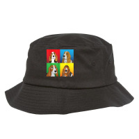 Basset Hound Dog Faces Happy Mother Father Mommy Daddy T Shirt Bucket Hat | Artistshot