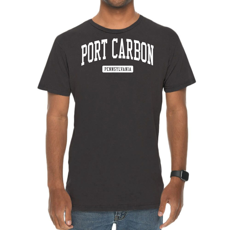 Port Carbon Pennsylvania Pa Vintage Athletic Sports Design T Shirt Vintage T-shirt | Artistshot