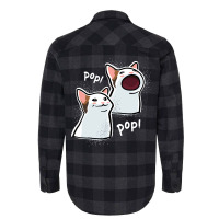 Popping Cat Meme  Pop Cat  Popcat Flannel Shirt | Artistshot