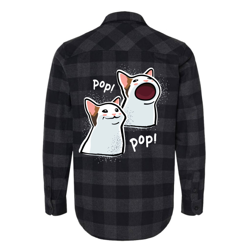 Popping Cat Meme  Pop Cat  Popcat Flannel Shirt by beyanglubow | Artistshot