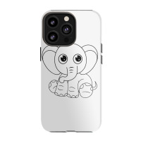 Cute Elephant Sitting Down Iphone 13 Pro Case | Artistshot