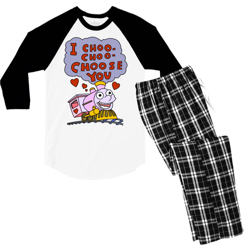 I Choo Choo Choose You Men's 3/4 Sleeve Pajama Set | Artistshot