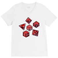 Dice Of Power V-neck Tee | Artistshot