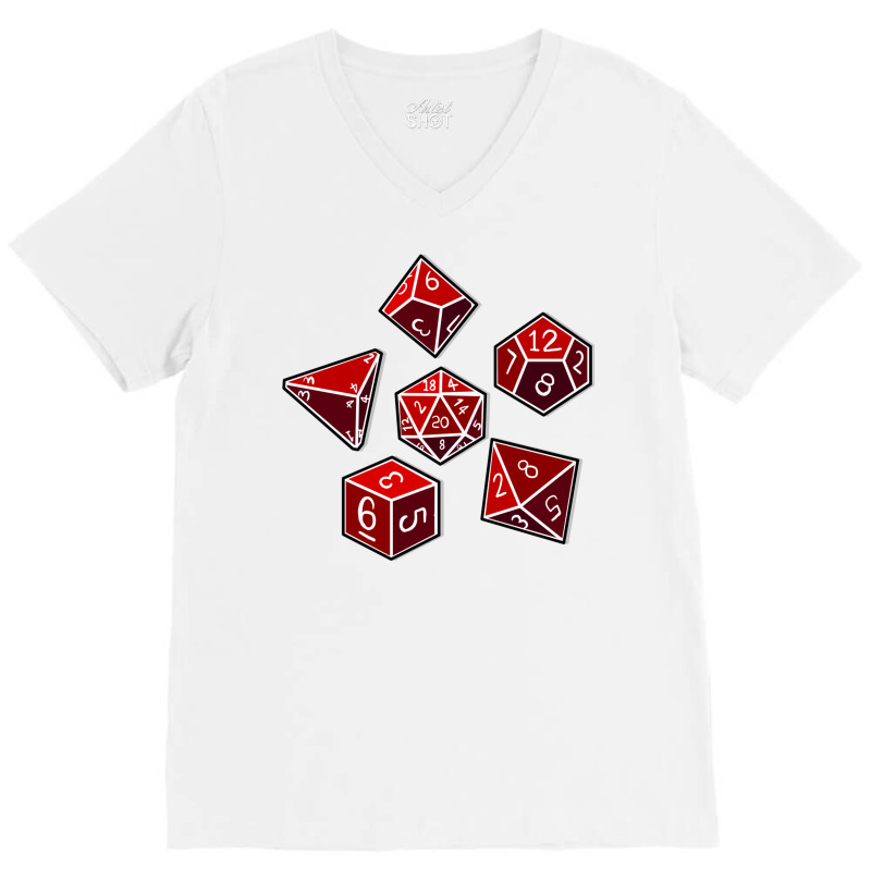 Dice Of Power V-neck Tee | Artistshot