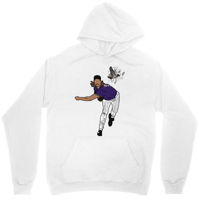 Randy Johnson Hits The Bird Unisex Hoodie by alhajiyavanic | Artistshot