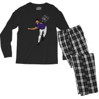 Randy Johnson Hits The Bird Men's Long Sleeve Pajama Set | Artistshot