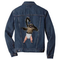 Puppy Monkey Ba Men Denim Jacket | Artistshot