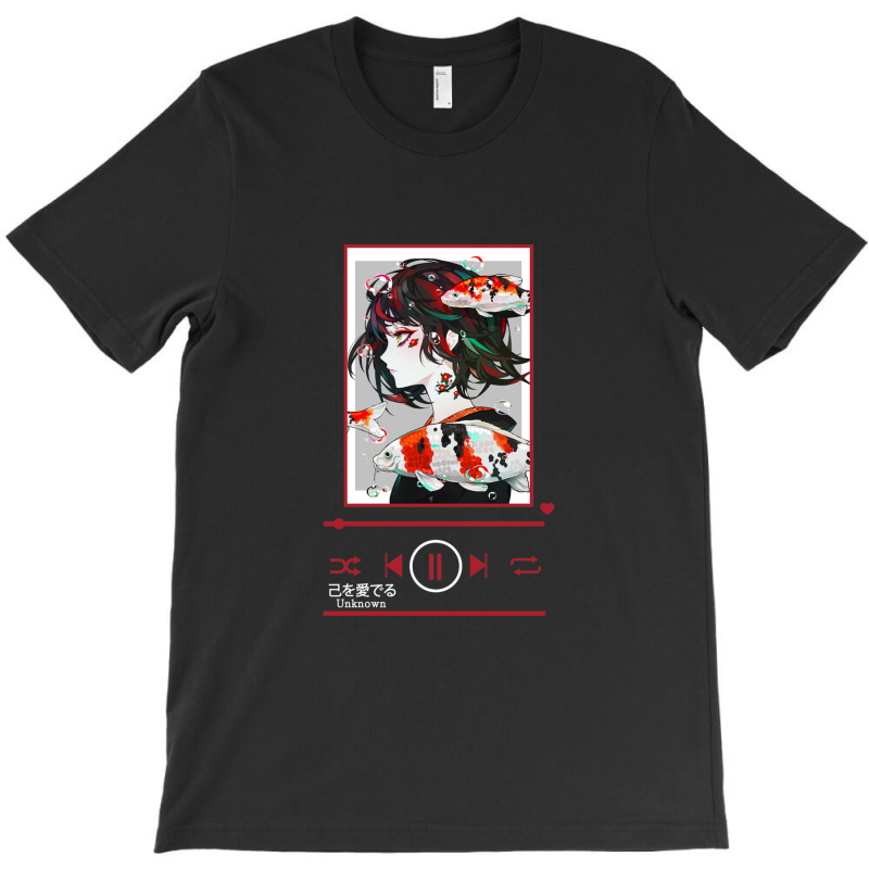 Anime Girl Japanese Aesthetic Anime Otaku Music Player Theme T-shirt | Artistshot