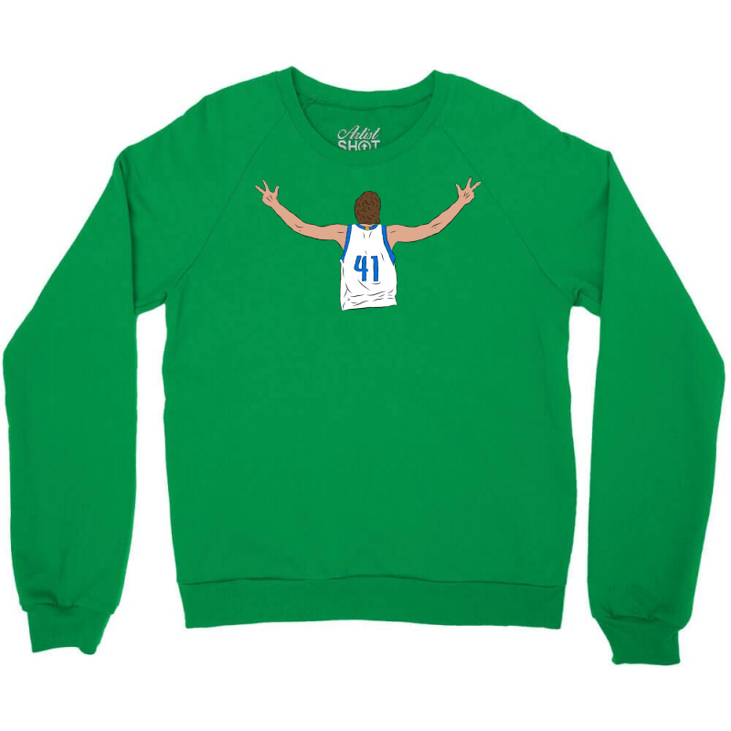 Dirk Nowitzki Celebration Crewneck Sweatshirt | Artistshot