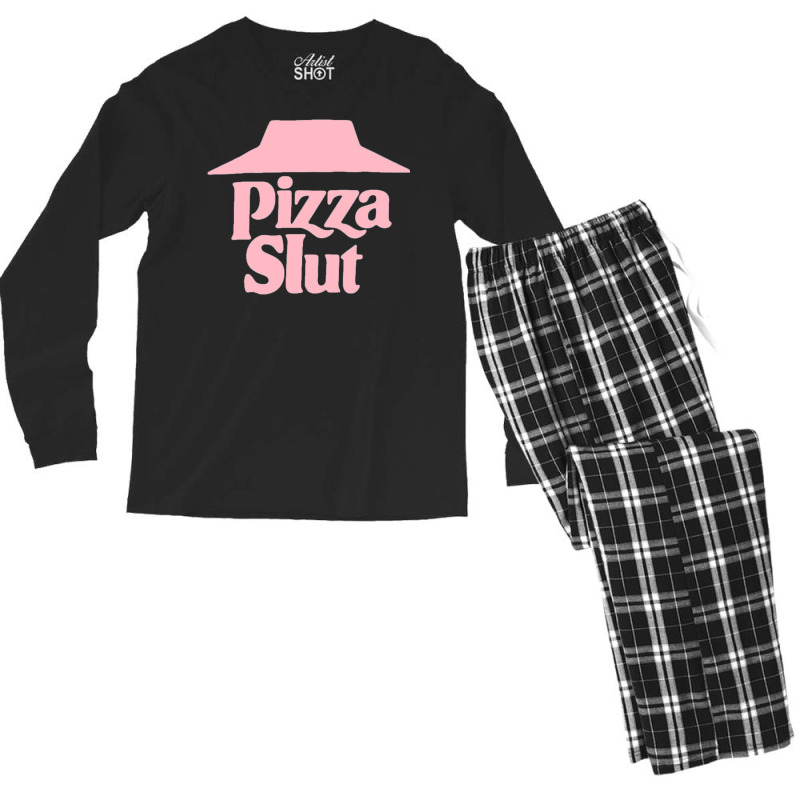 Pizza Slut Men's Long Sleeve Pajama Set | Artistshot