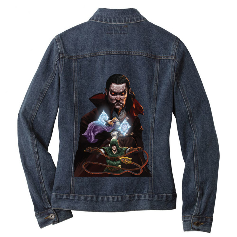 Vampire Survivors Official Game Art Ladies Denim Jacket by SaraBachmann | Artistshot