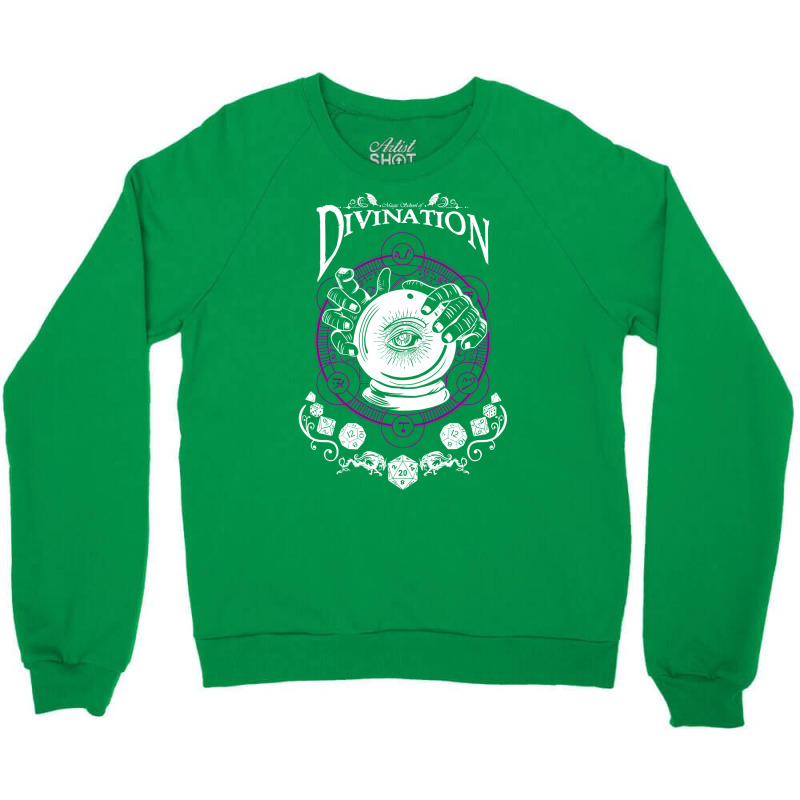 Divination   Rpg Magic School Series  White Crewneck Sweatshirt by kurisuwesian | Artistshot