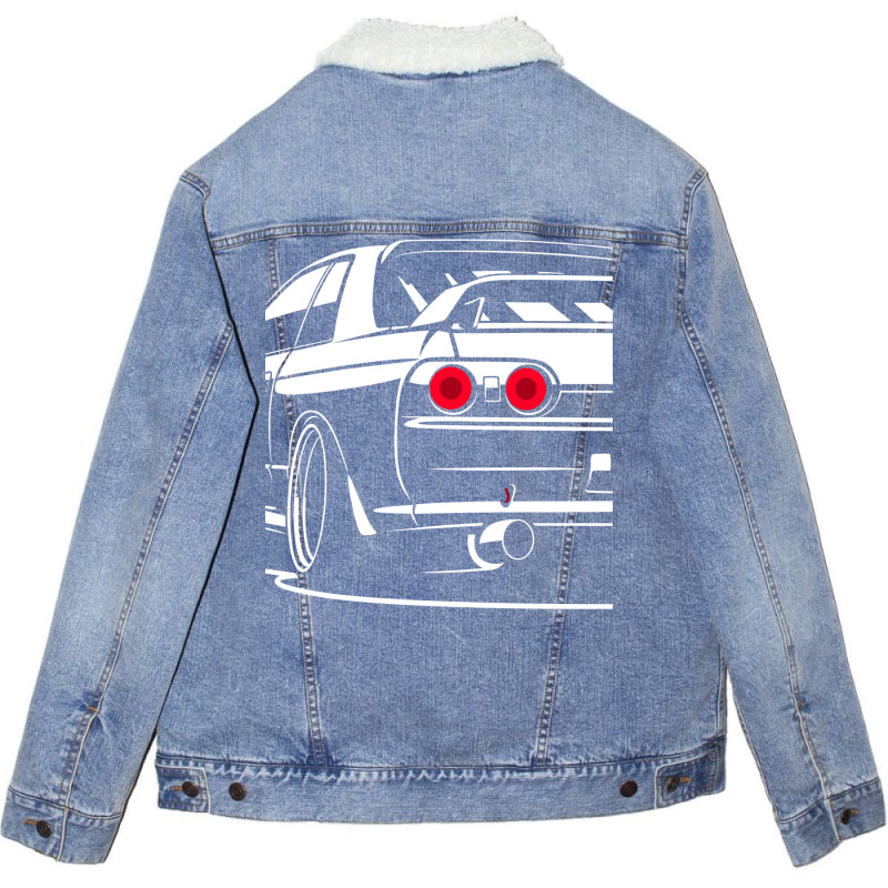 R32 Gtr Unisex Sherpa-Lined Denim Jacket by diumadenguba | Artistshot