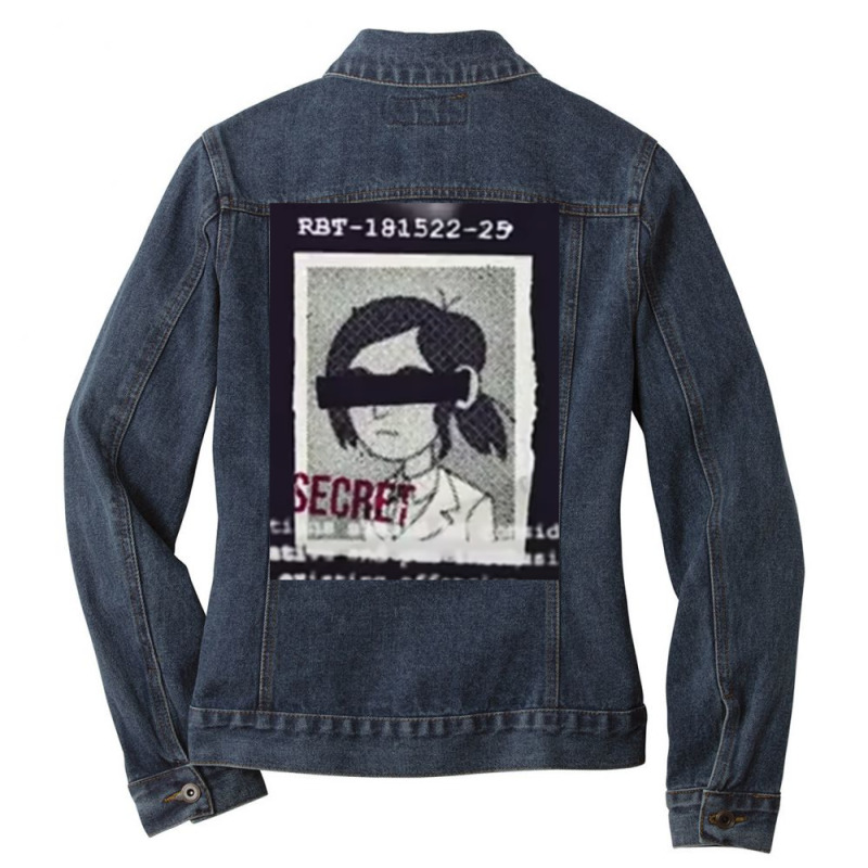 Reagan Ridley Inside Job Top Secret Ladies Denim Jacket by portkalark | Artistshot