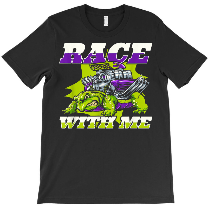 Race With Me Alligator Snapping Red Eared Slider Turtle T Shirt T-shirt | Artistshot