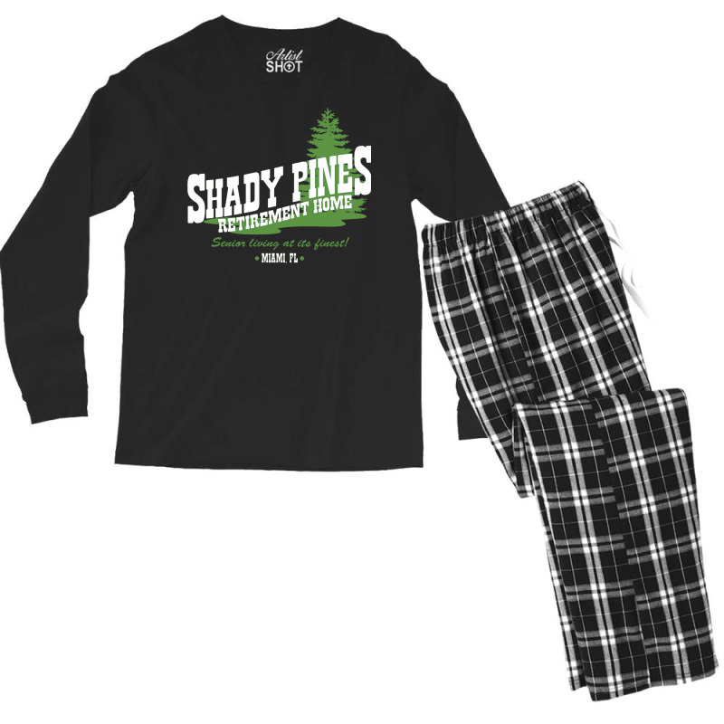 Shady Pines Men's Long Sleeve Pajama Set | Artistshot