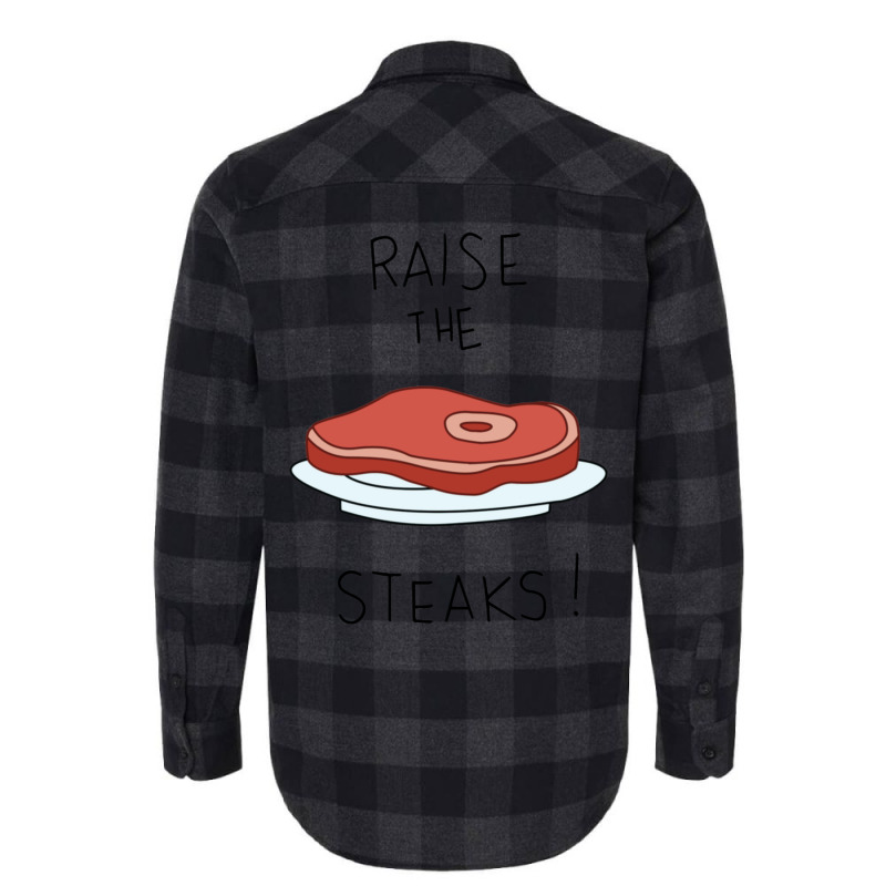 Raise The Steaks!   Regular Show Flannel Shirt | Artistshot