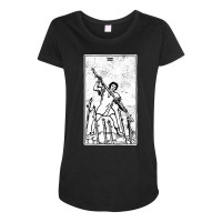 Seven Of Wands   Vii Of Wands   Tarot Card   Major Arcana   Fortune Te Maternity Scoop Neck T-shirt | Artistshot