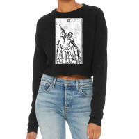 Seven Of Wands   Vii Of Wands   Tarot Card   Major Arcana   Fortune Te Cropped Sweater | Artistshot