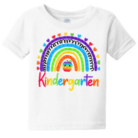 Rainbow 100 Days Of Kindergarten Poppin 100th Day Pop It T Shirt Baby Tee | Artistshot