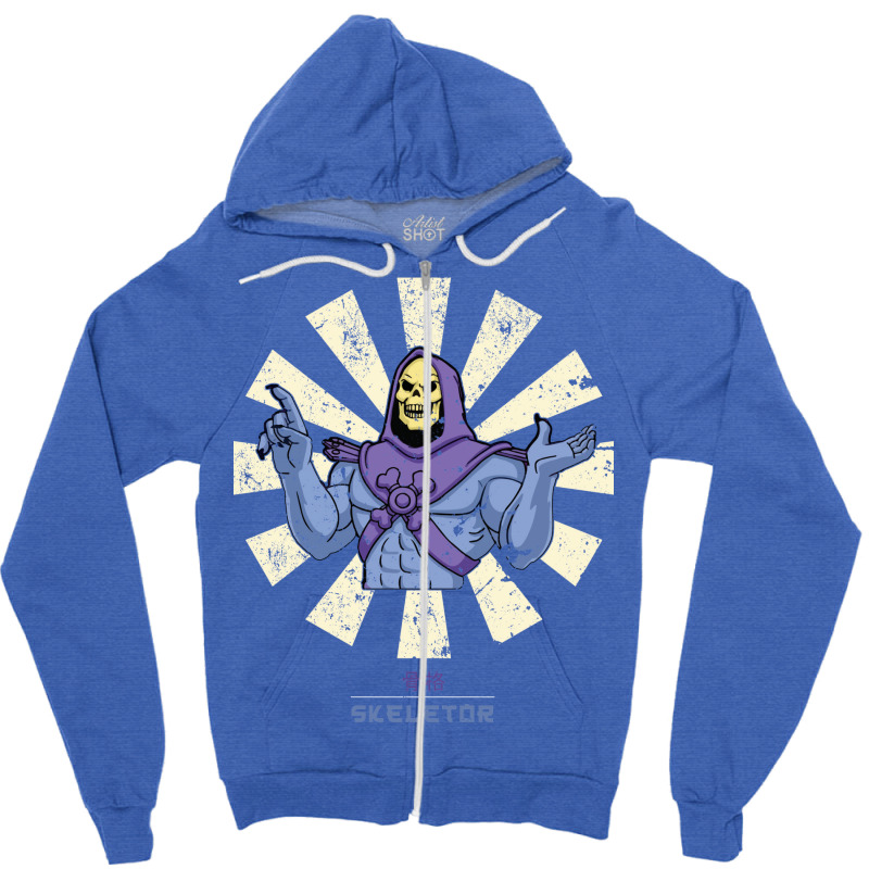 Skeletor Retro Japanese Zipper Hoodie | Artistshot