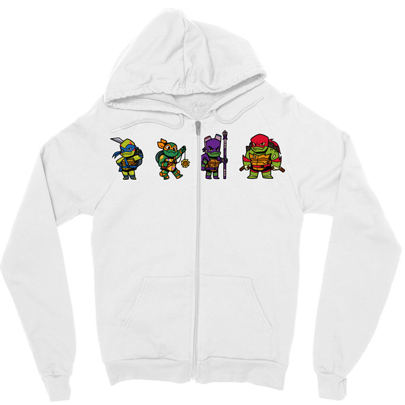 Rottmnt Mini Turtles Zipper Hoodie | Artistshot