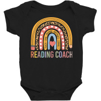 Reading Coach 100th Day Of School Teacher Rainbow T Shirt Baby Bodysuit | Artistshot