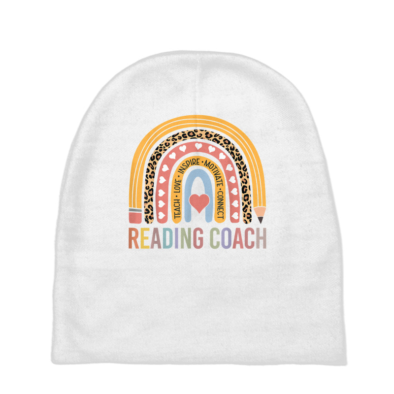 Reading Coach 100th Day Of School Teacher Rainbow T Shirt Baby Beanies by shanesxk | Artistshot