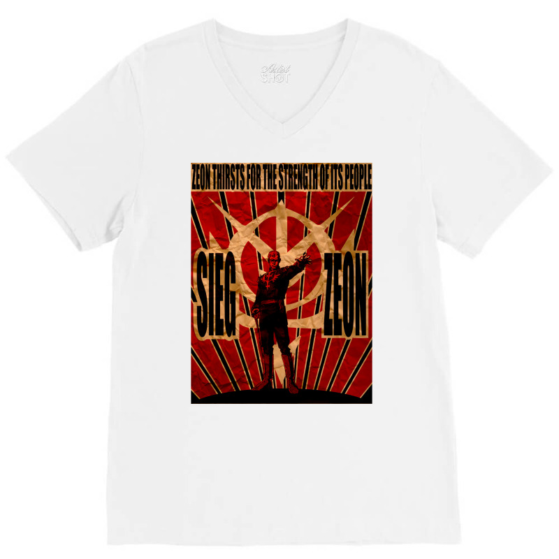 Sieg Zeon V-Neck Tee by gunadidropea | Artistshot