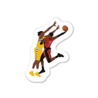 Terrence Ross Dunk On Kenneth Faried Sticker | Artistshot