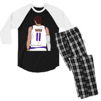 Ricky Rubio Back To Men's 3/4 Sleeve Pajama Set | Artistshot