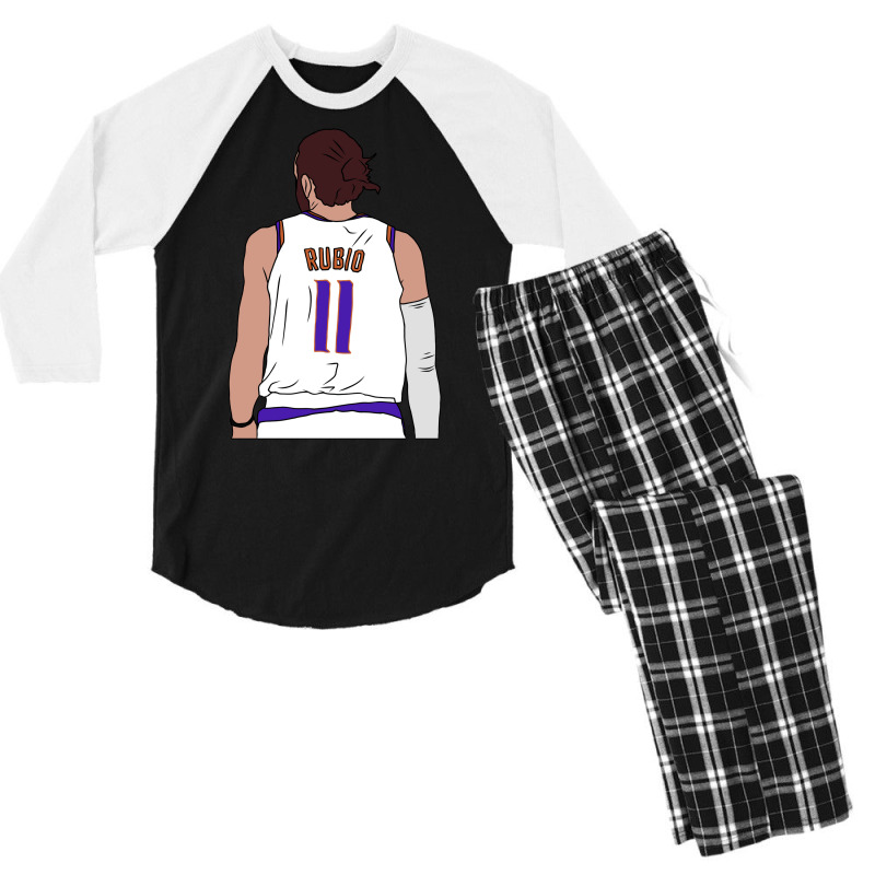 Ricky Rubio Back To Men's 3/4 Sleeve Pajama Set by alhajiyavanic | Artistshot