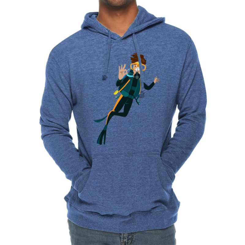 Scuba Diver Lightweight Hoodie | Artistshot