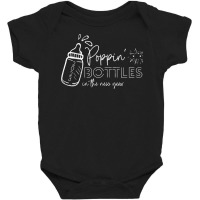 Poppin Bottles In The New Year Funny L&d Nurse Crew 2023 T Shirt Baby Bodysuit | Artistshot