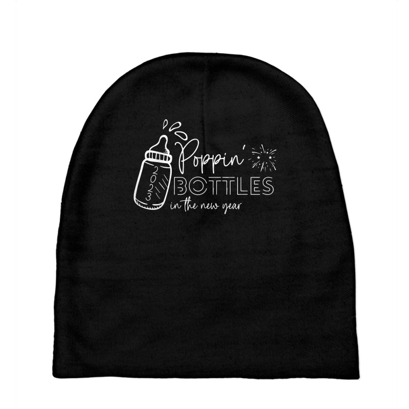 Poppin Bottles In The New Year Funny L&d Nurse Crew 2023 T Shirt Baby Beanies | Artistshot