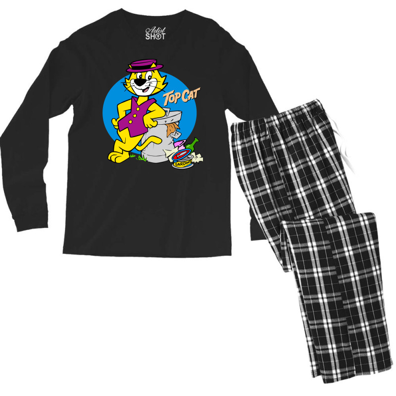 Stylish Cat Men's Long Sleeve Pajama Set | Artistshot