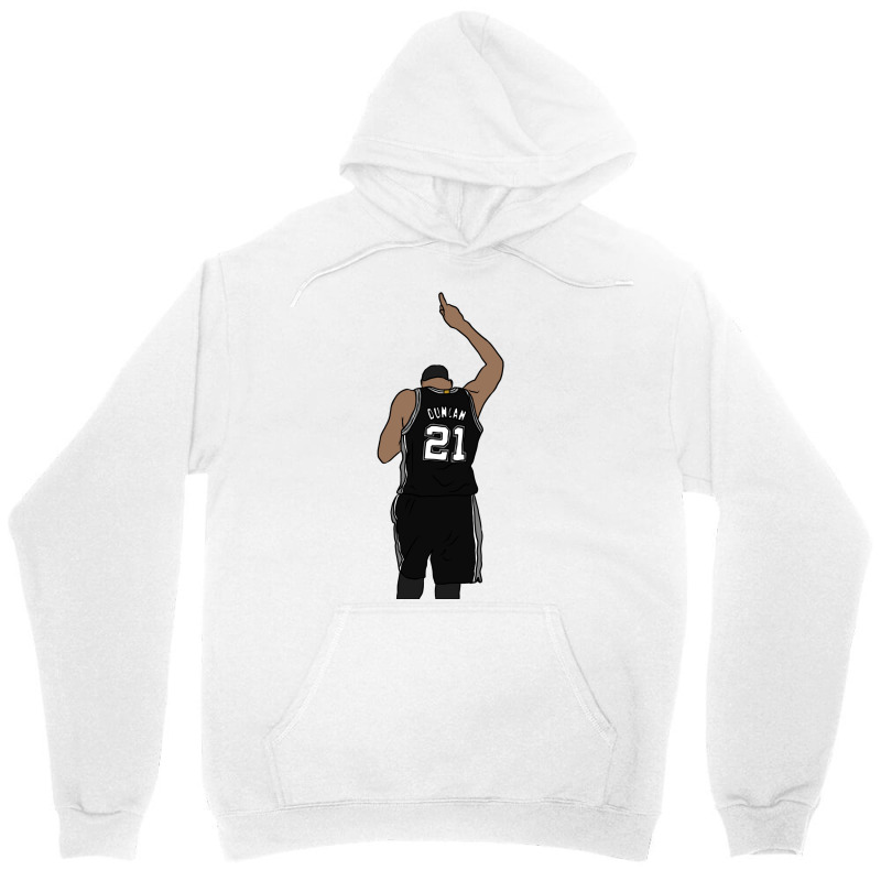 Tim Duncan Pointing Up Unisex Hoodie by giatastemimaf | Artistshot